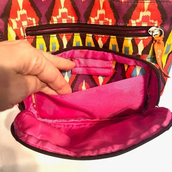 Lilly Bloom-Multi Color Lightweight Crossbody Purse/Bag-Adjustable Strap-Travel - Picture 13 of 16